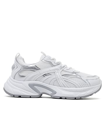 Sixth Sens Sneakers in Silber/ Weiß