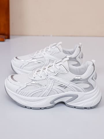 Sixth Sens Sneakers in Silber/ Weiß