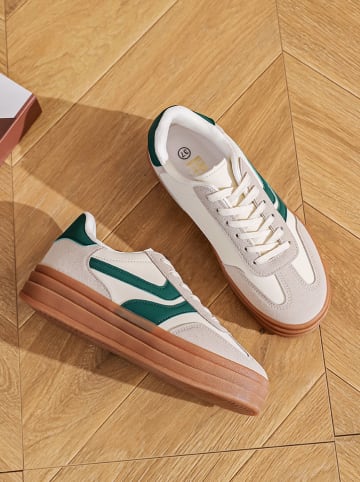Sixth Sens Sneakers crème/beige/groen