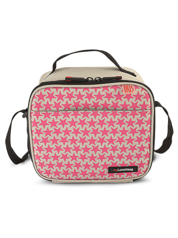 IRIS Barcelona Isoleerlunchtas "City" beige/roze - (B)22 x (H)18 x (D)13 cm
