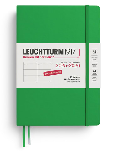 LEUCHTTURM1917 Wochenkalender in Grün - A5, DE
