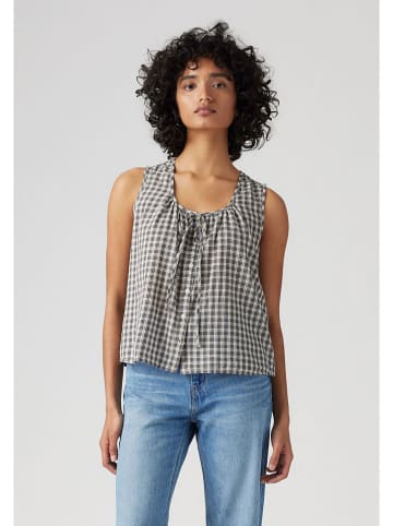 Levis Blusentop in Blau/ Weiß