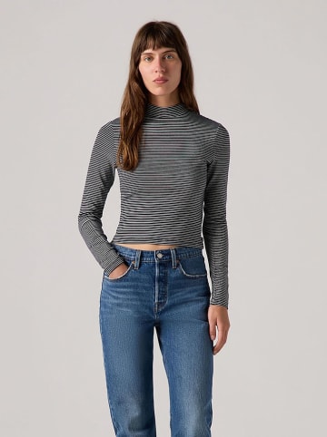 Levis Longsleeve in Dunkelblau/ Weiß