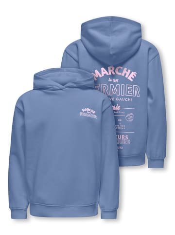 KIDS ONLY Hoodie "Holly life" in Blau