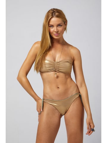 Beliza Bikini-Oberteil "Julie" in Gold/ Grün
