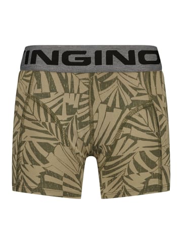 Vingino 4-delige set: boxershorts kaki/grijs/zwart