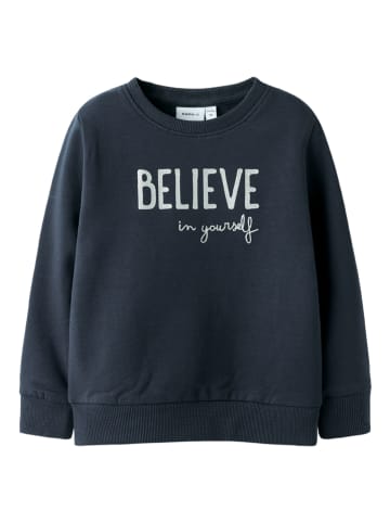name it Sweter "Nolly" w kolorze granatowo-białym