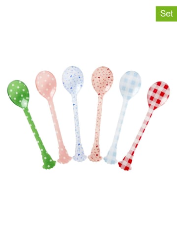 Rice 6er-Set: Teelöffel in Bunt - (L)14 cm