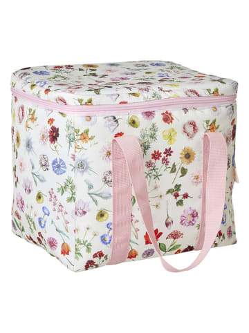 Rice Koeltas crème/lichtroze/meerkleurig - (B)25 x (H)30 x (D)27 cm