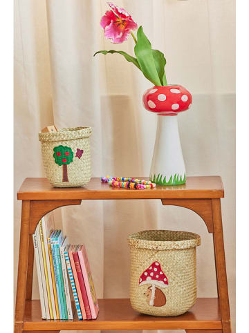 Rice Vaas rood/crème - (H)30 x Ø 15 cm