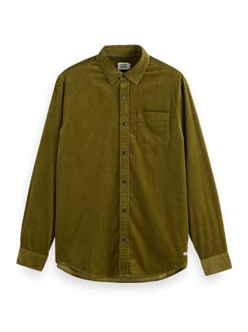 Scotch & Soda Cordhemd in Oliv