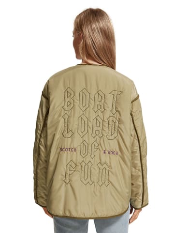 Scotch & Soda Wende-Übergangsjacke in Oliv