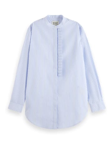 Scotch & Soda Bluse in Hellbau/ Weiß