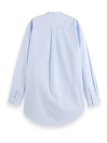 Scotch & Soda Bluse in Hellbau/ Weiß