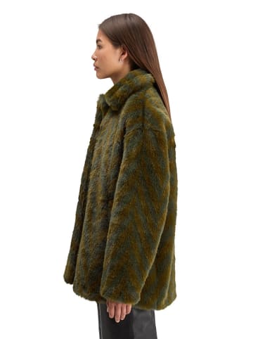 Scotch & Soda Teddyjacke in Dunkelgrün