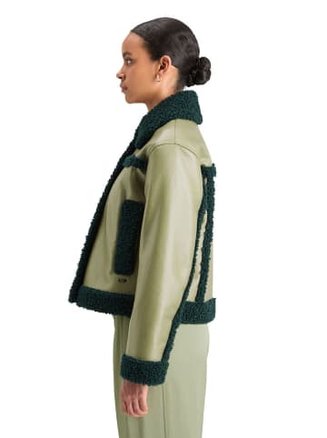 Scotch & Soda Hemdjacke in Oliv/ Schwarz