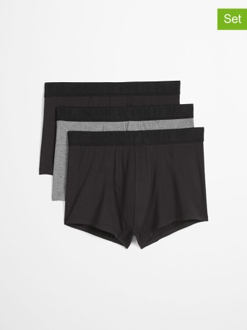 Marc O´Polo 3er-Set: Boxershorts in Schwarz/ Grau