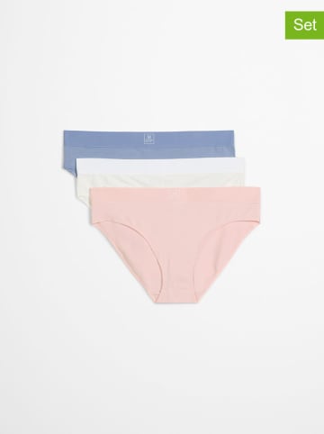 Marc O´Polo Bodywear Figi (3 pary) w kolorze biało-niebiesko-jasnoróżowym