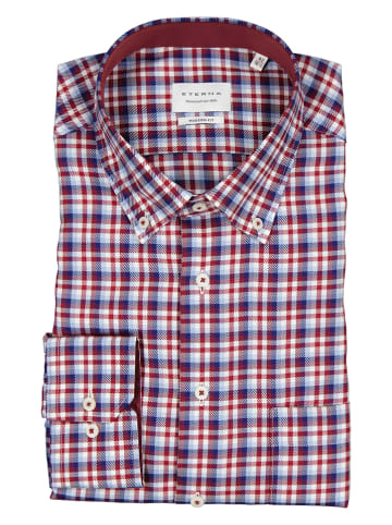 Eterna Hemd - Comfort fit - in Rot/ Blau