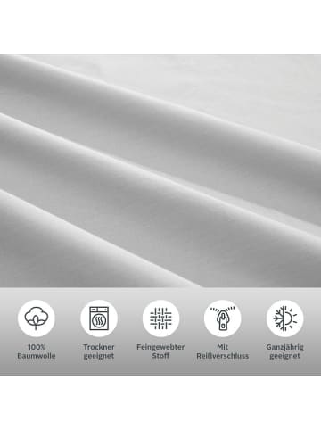 Home affaire Collection Renforcé-Bettwäsche-Set in Hellgrau