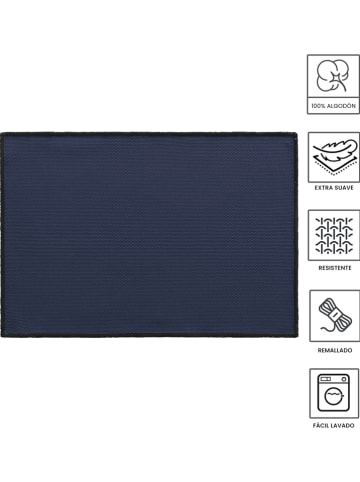 GAMUSI 4-delige set: placemats "Sabler" donkerblauw
