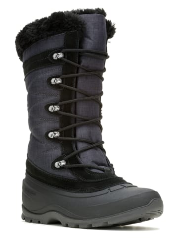 Kamik Leder-Winterstiefel "Snovalley 4" in Grau/ Schwarz