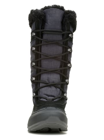 Kamik Leder-Winterstiefel "Snovalley 4" in Grau/ Schwarz