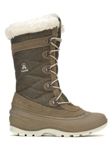 Kamik Leder-Winterstiefel "Snovalley 4" in Hellbraun