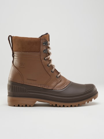 Kamik Leder-Winterstiefel "Hemlock" in Hellbraun/ Braun