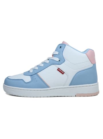 Levi's Sneakers "Kick Mid" in Weiß/ Hellblau