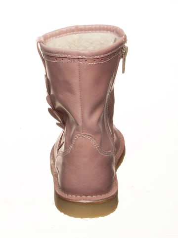 POM POM Leder-Stiefel in Rosa