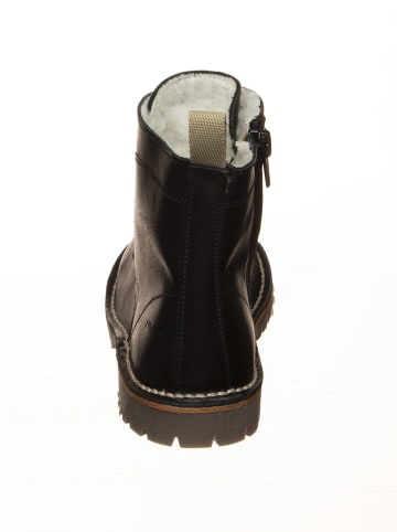 POM POM Leder-Boots in Schwarz