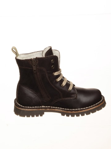 POM POM Leren boots bruin