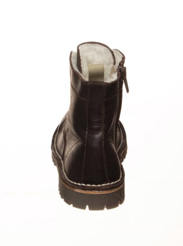 POM POM Leren boots bruin