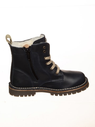 POM POM Leder-Boots in Schwarz