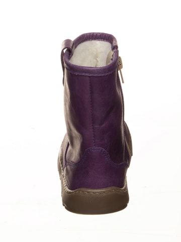 POM POM Leren boots paars