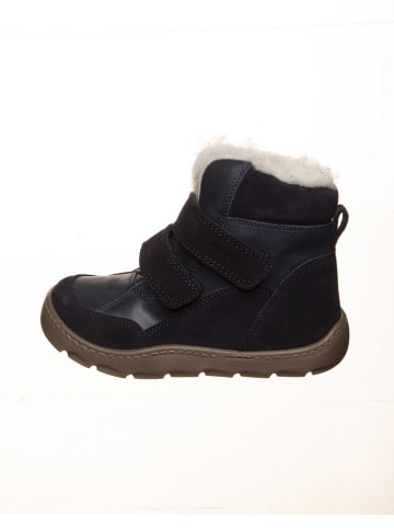 POM POM Leder-Barfußschuhe in Dunkelblau