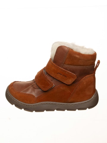 POM POM Leder-Barfußschuhe in Hellbraun