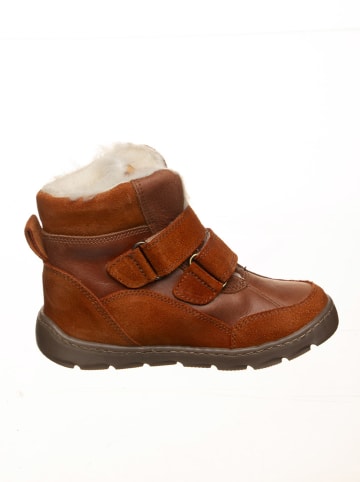 POM POM Leder-Barfußschuhe in Hellbraun
