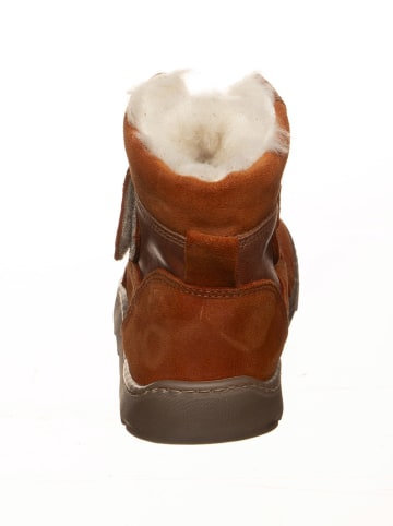 POM POM Leder-Barfußschuhe in Hellbraun