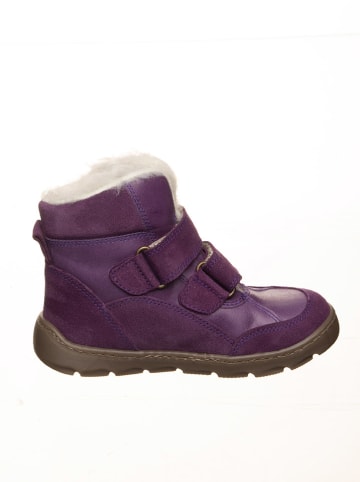 POM POM Leder-Barfußschuhe in Lila