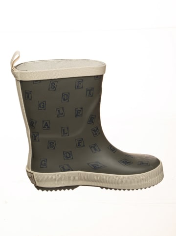 POM POM Gummistiefel in Khaki/ Beige
