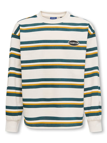 Only&Sons Sweatshirt "Andrew" crème/blauw/geel