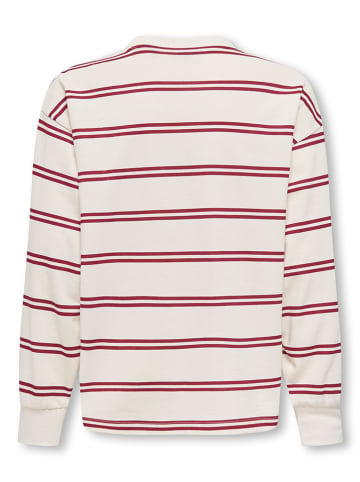 Only&Sons Sweatshirt "Andrew" in Creme/ Rot
