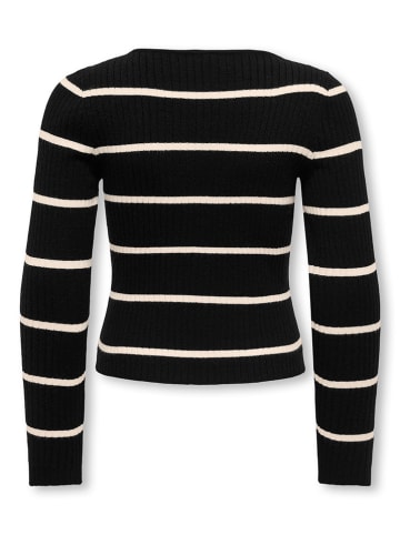 KIDS ONLY Sweter "Ibi" w kolorze beżowo-czarnym