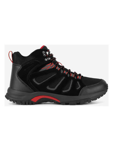Hunter Buty trekkingowe "Mason MIid Hiker" w kolorze czarno-czerwono-szarym
