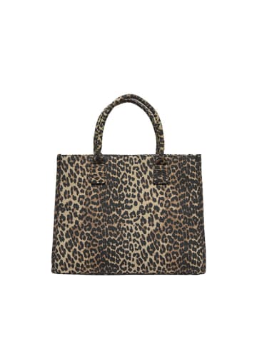 ONLY Henkeltasche in Hellbraun/ Schwarz - (B)34 x (H)27 x (T)10 cm