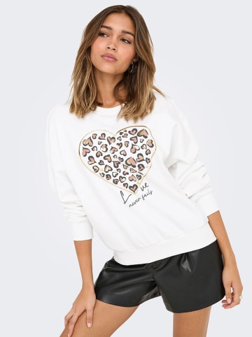 ONLY Bluza w kolorze białym