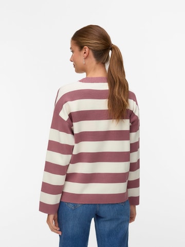 Vero Moda Sweter w kolorze jasnoróżowo-kremowym