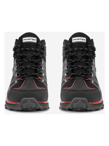 Hunter Trekkingschoenen "Peak RT Mid" zwart/grijs/rood